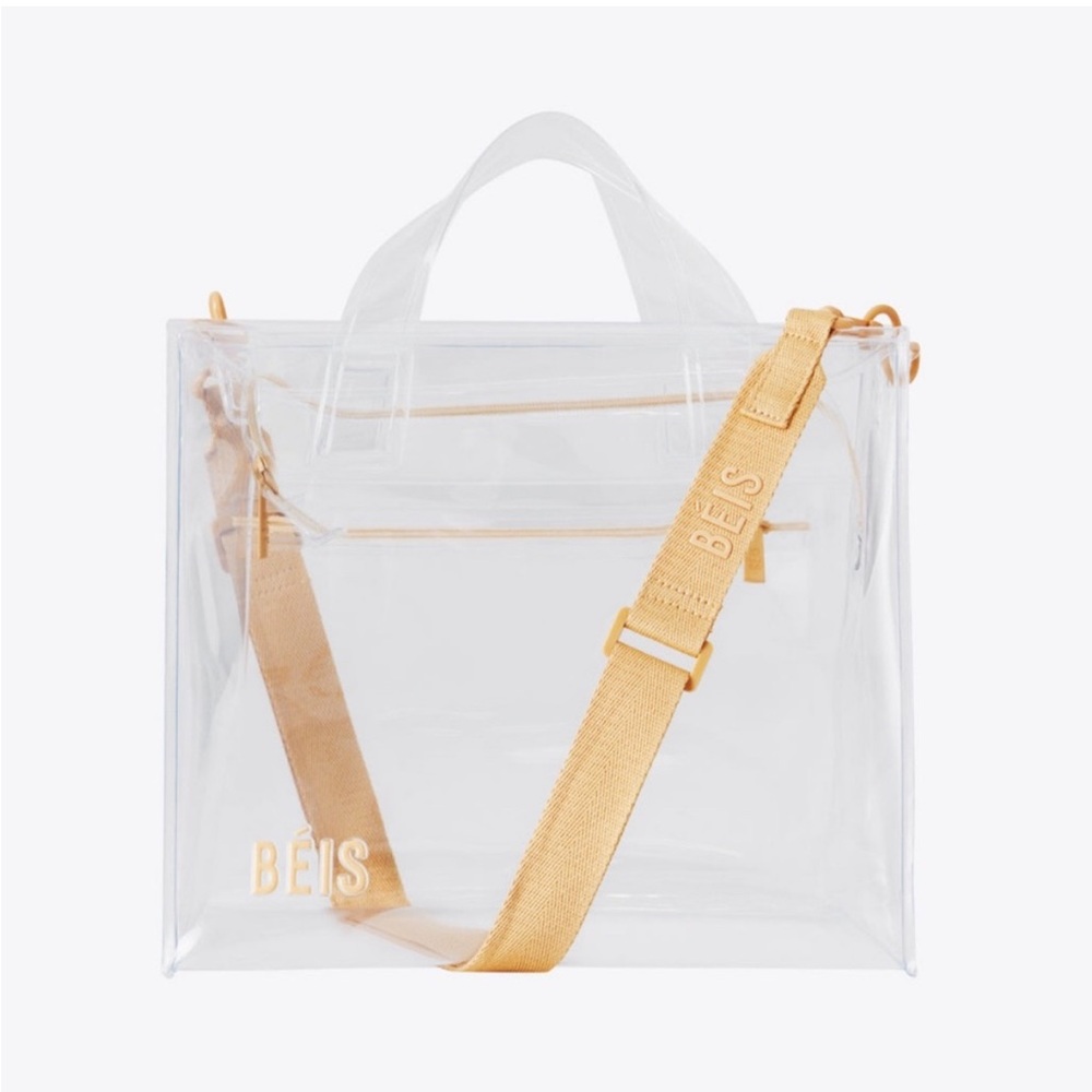 NWT BÉIS Stadium Tote Bag in Clear